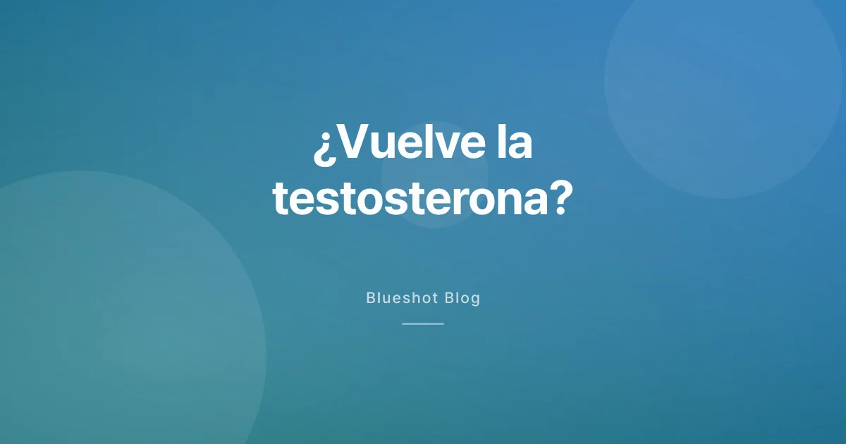GLP-1 en hombres: testosterona, fertilidad y qué parte es solo la pérdida de peso