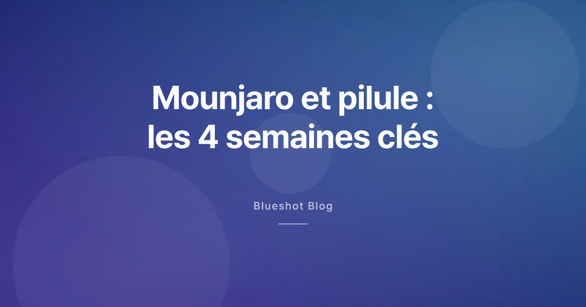 Mounjaro et pilule contraceptive : la ligne du RCP que presque personne ne lit