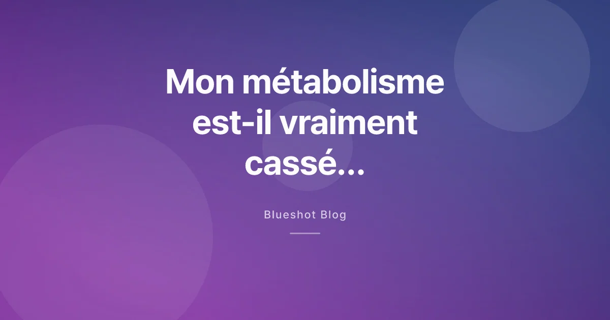 « Ce traitement a cassé mon métabolisme » : ce que les essais ont vraiment mesuré
