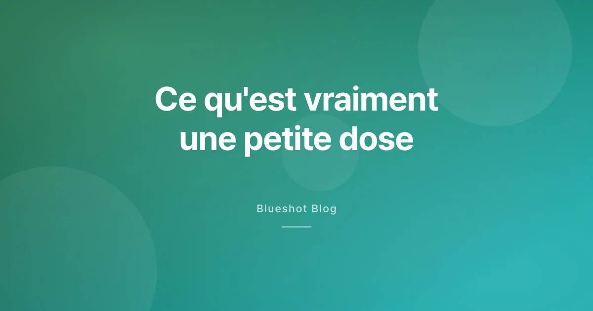 Microdosage des GLP-1 : le nom que la notice américaine donne à cette petite dose
