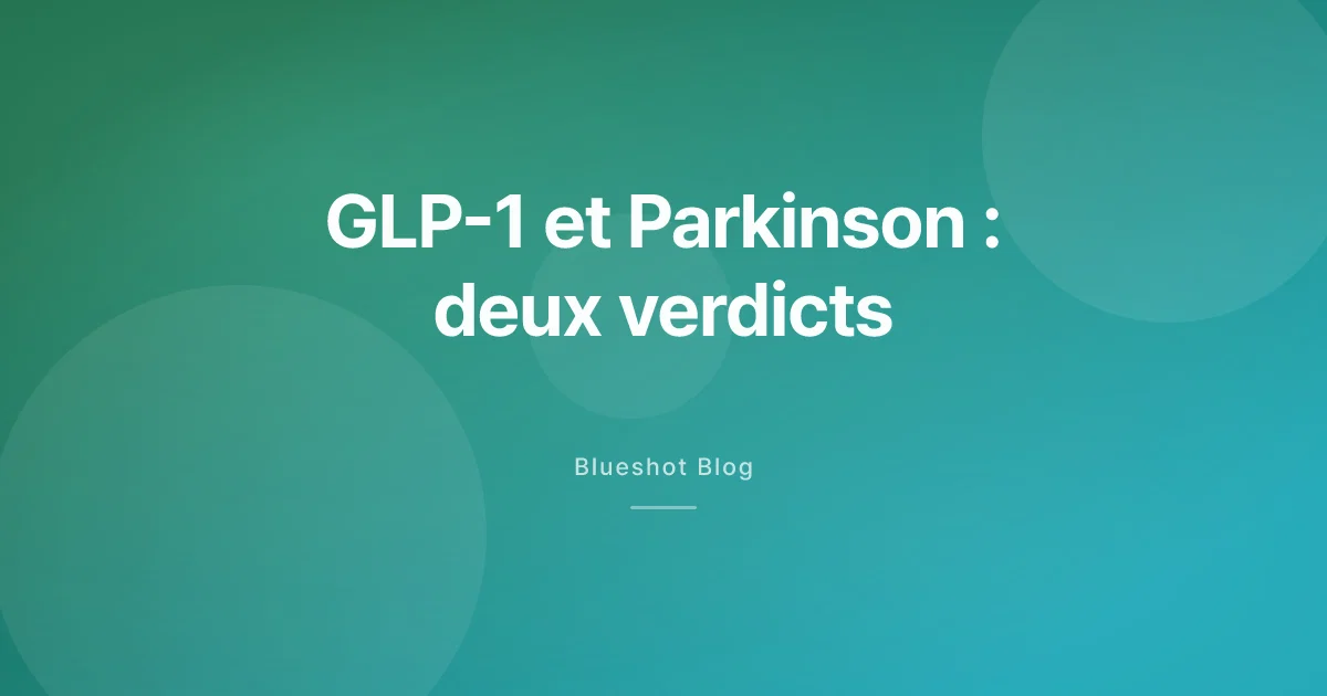 GLP-1 et maladie de Parkinson : deux essais, deux réponses opposées