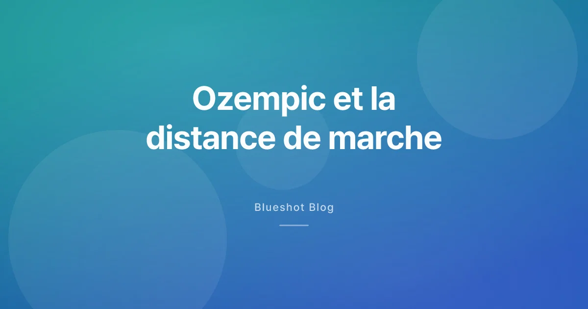 Ozempic et artérite des jambes : ce que l'essai STRIDE montre vraiment sur la marche