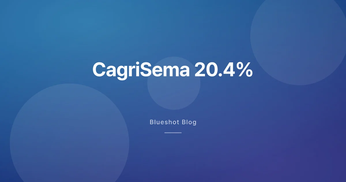 CagriSema 真係贏過 Wegovy?減重試驗(REDEFINE 1)嘅 20.4% 同你冇講嘅三件事